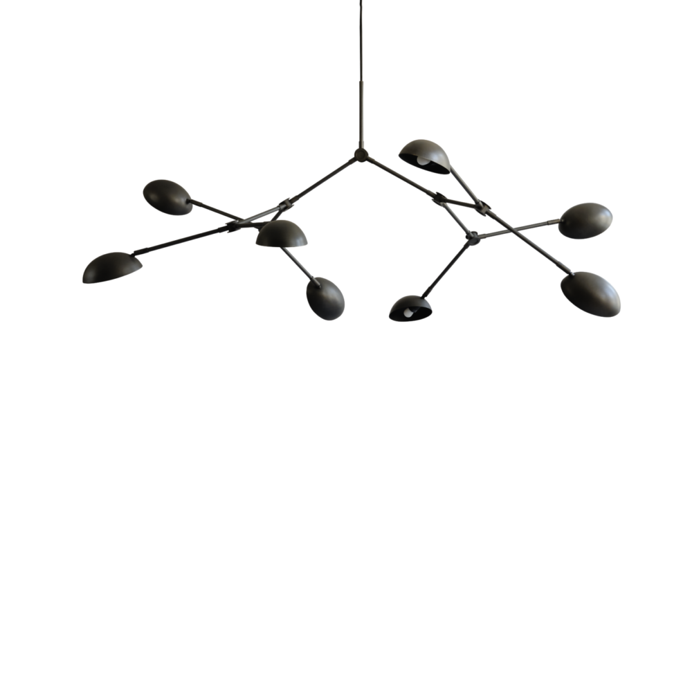 Drop chandelier bronze 101
